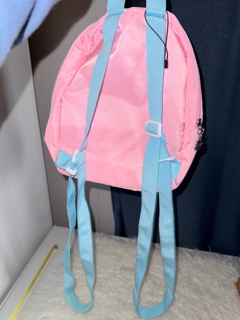 Hello Kitty Pink Kids Backpack with Blue Straps - Picture 6 of 9